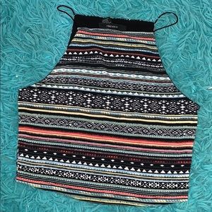 Forever 21 high neck crop top